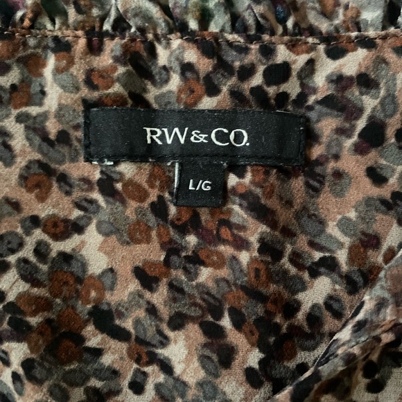 RW&Co tie neck blouse - Picture 2 of 2